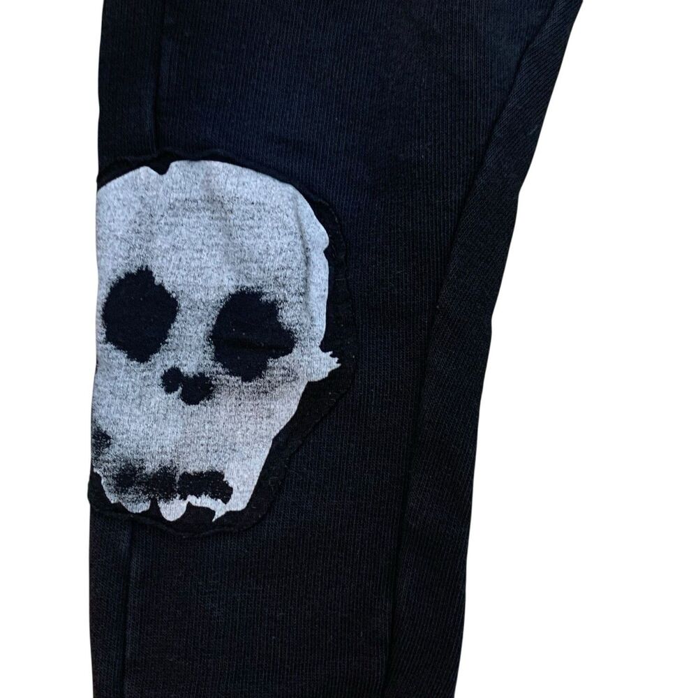 Nununu World Skull Patchwork Jogger Sweatpants Black Boys 3-4Y Unisex Israel - Picture 6 of 11